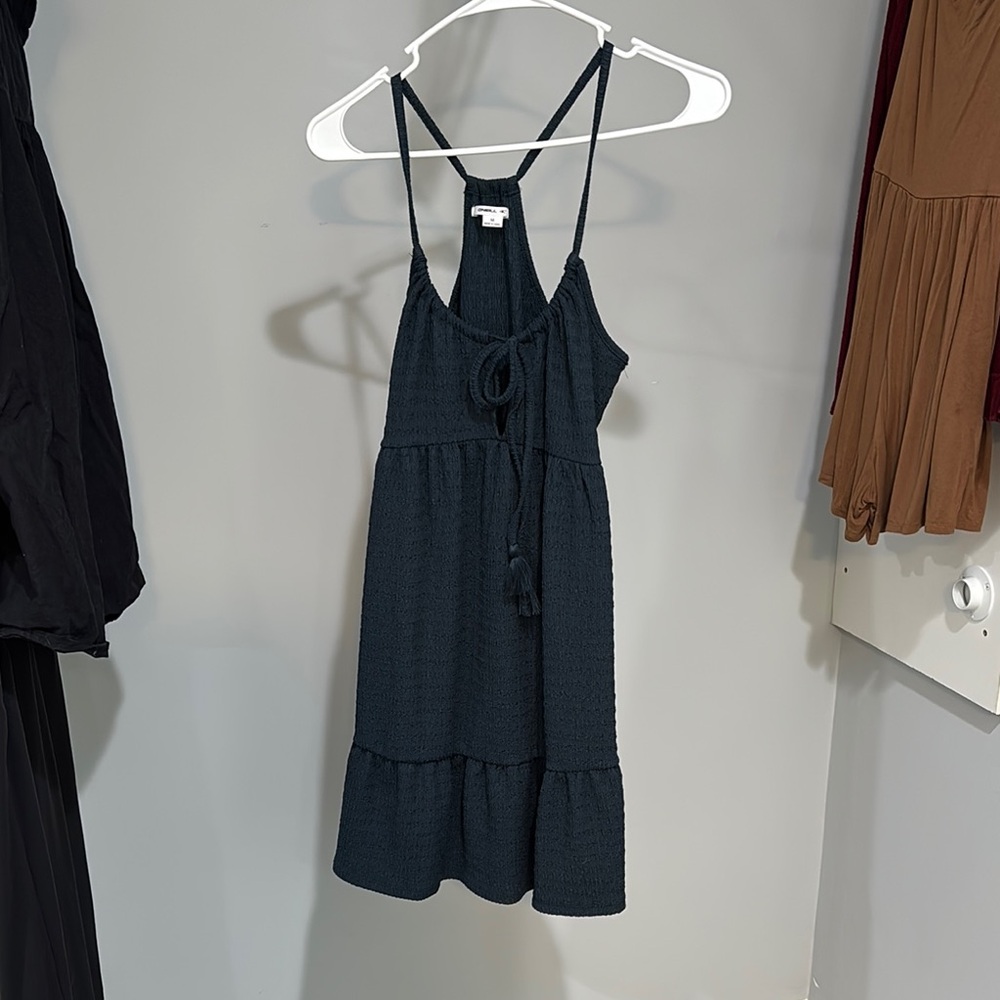 Cute Navy Blue Sleeveless Dress